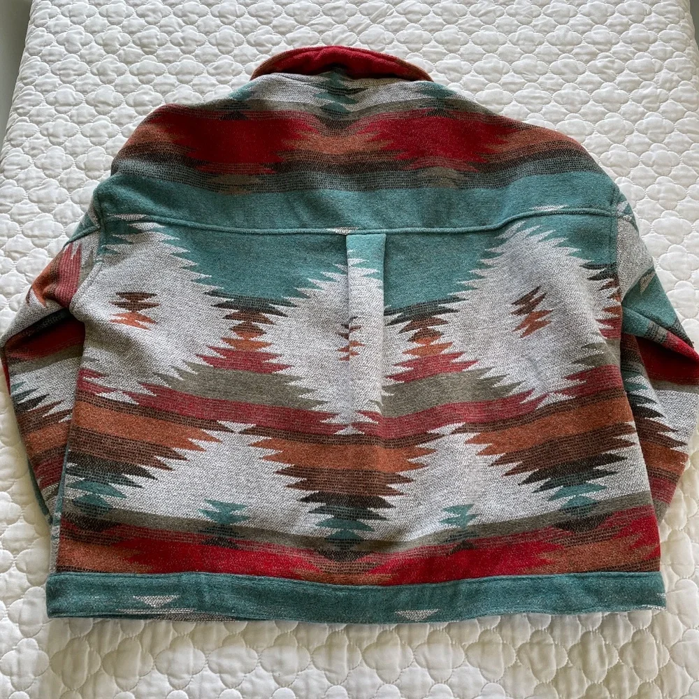 Miss Sparkling Southwest Style Oversized Shirt Size Medium - Picture 5 of 6